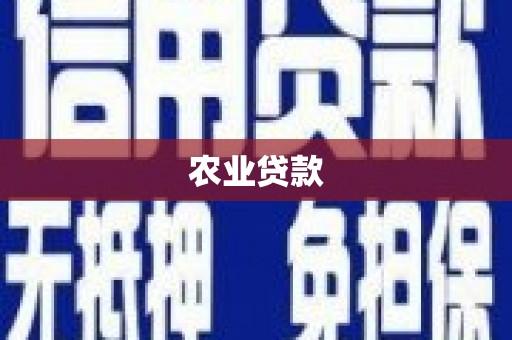 晋中农业贷款
