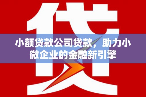 晋中小额贷款公司贷款，助力小微企业的金融新引擎