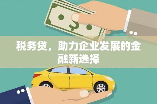 晋中税务贷，助力企业发展的金融新选择
