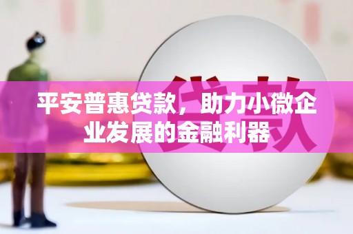 晋中平安普惠贷款，助力小微企业发展的金融利器