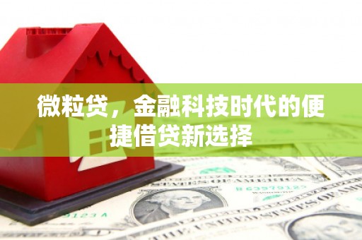 晋中微粒贷，金融科技时代的便捷借贷新选择
