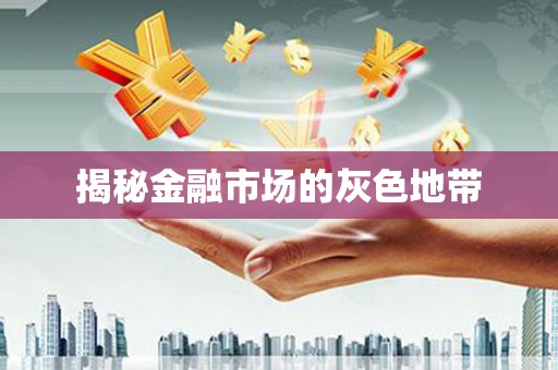 晋中揭秘金融市场的灰色地带